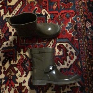 Coach hunter green rain boots never worn